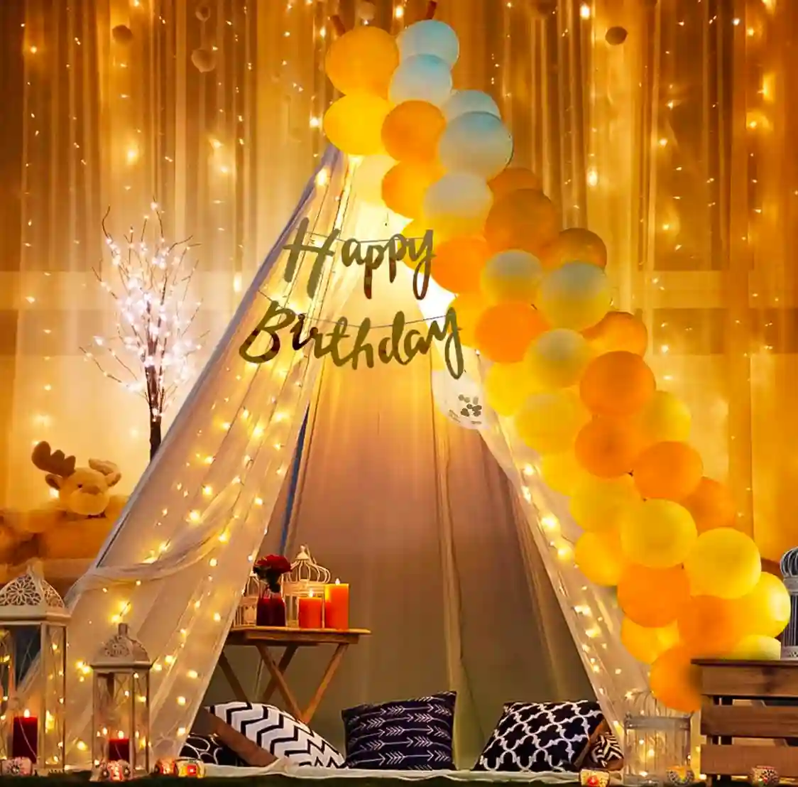 Canopy Birthday Theme Decoration